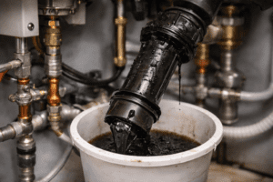 Drain Boiler Sludge